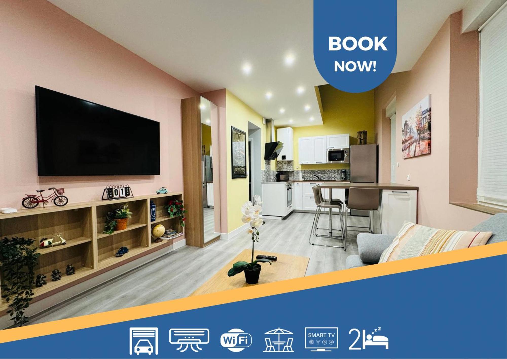 70M2 Climatise - Parking Prive - Lycee Roosevelt - Reims Arena Apartment Екстериор снимка
